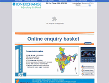 Tablet Screenshot of ionexchangeservices.com
